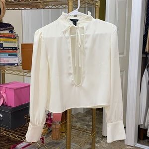 Forever 21 Cream Crop Tops